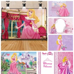 Disney Aurora Princess Sleeping Beauty Kids Girls Birthday Gifts Party Banner Backdrop Custom Room Photo Poster Decor Background