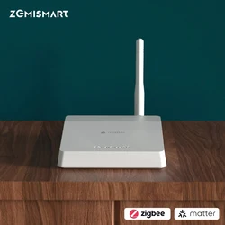 Zemismart M6 Hub Matter Zigbee Gateway with Antenna Work with Tuya Homekit Google Home SmartThings App Control Zigbee Devices