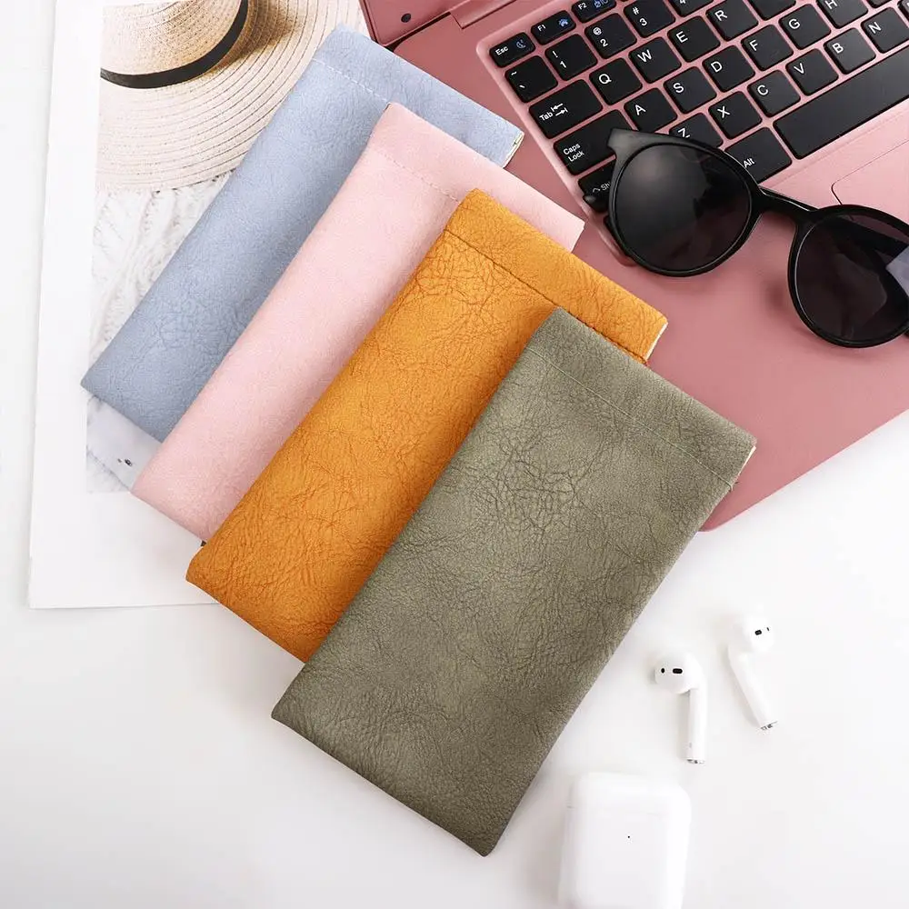 

Box Glasses Protective Cove Waterproof Female Eye Glasses Holder Leather Glasses Case Sunglasses Pouch Eyewear Protector Case