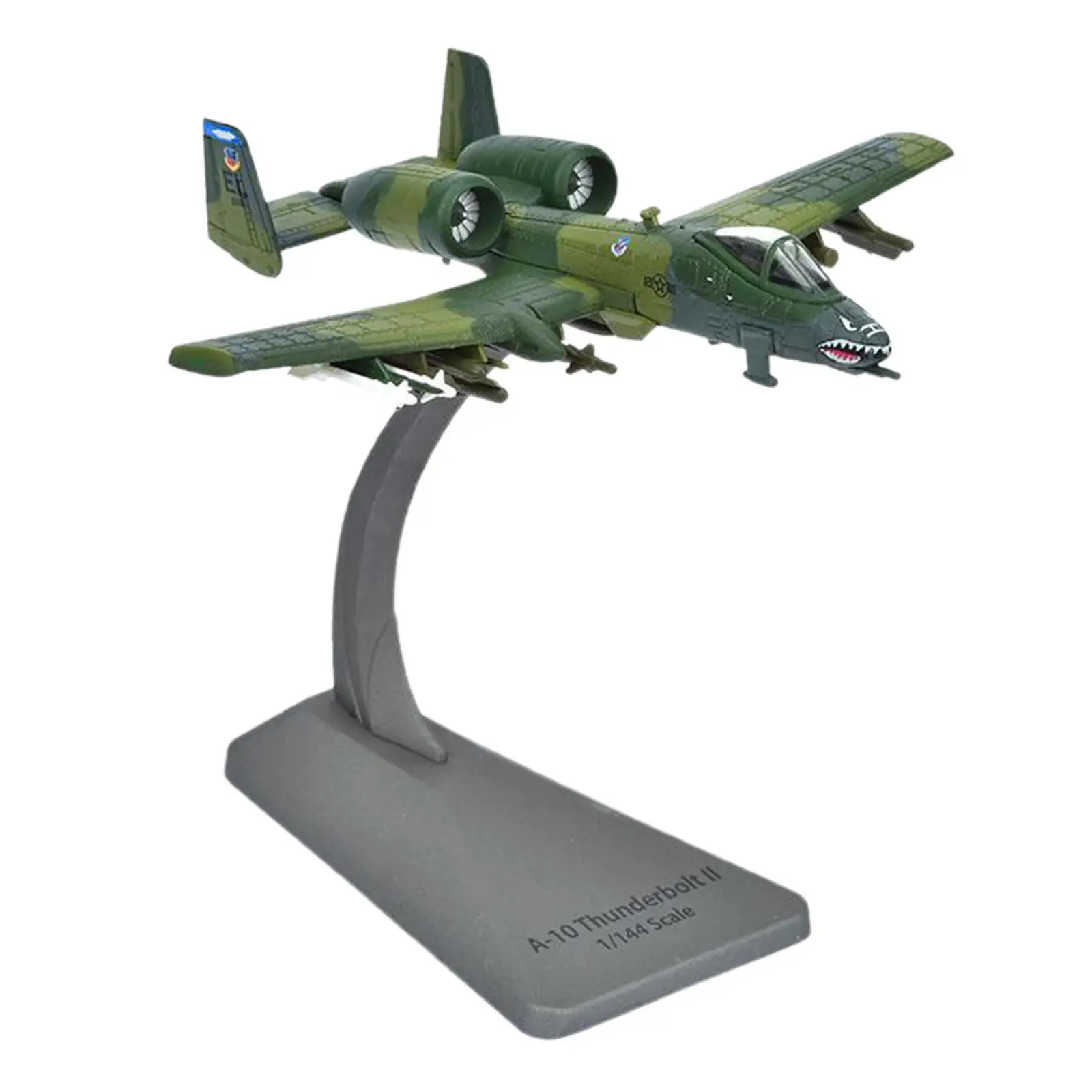 1/144 A10 Metal Model Toy Plane with Display Stand for Living Room Bar Shelf