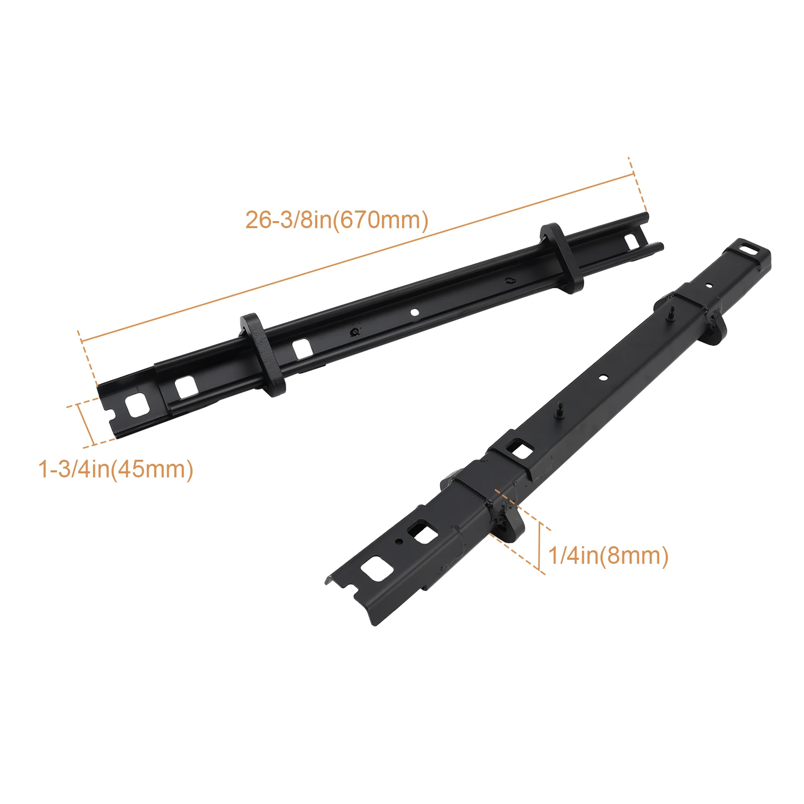 Artudatech 2Pcs Seat Bracket Floor Track Bracket For 2015-2023 Ford Transit 2 Person Bench Seat Car Accessories