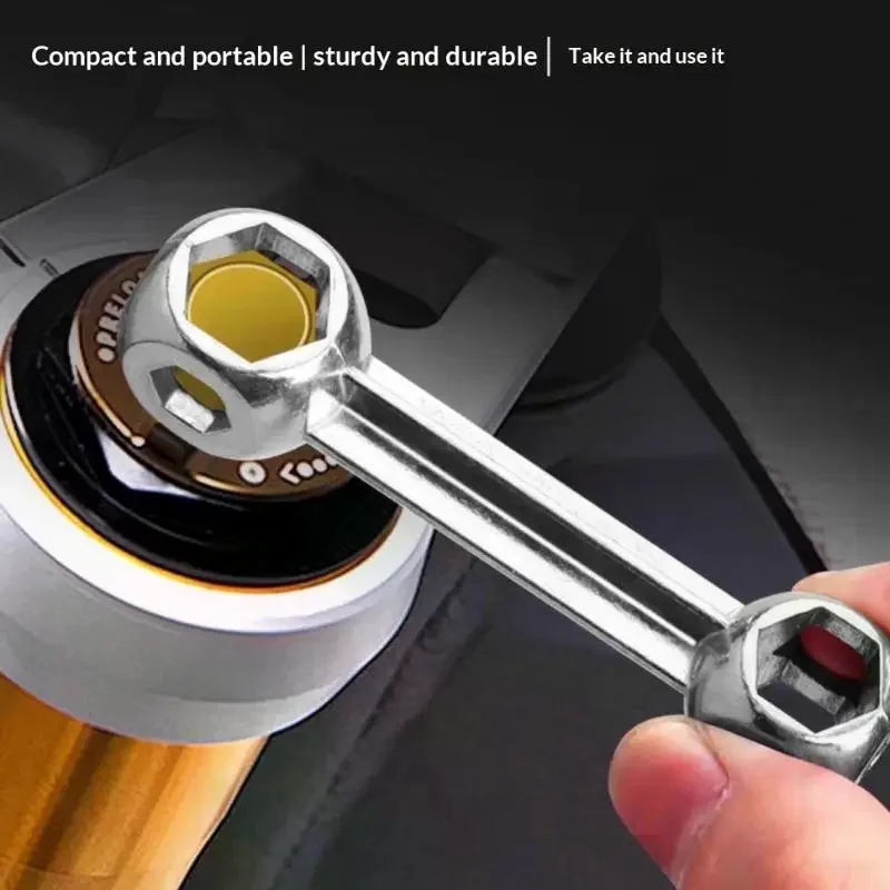 1/2/3Pcs Bone Wrench Hexagon Sleeve 10 In 1 Mini Pocket Hex Bicycle Spoke Nipple Garage