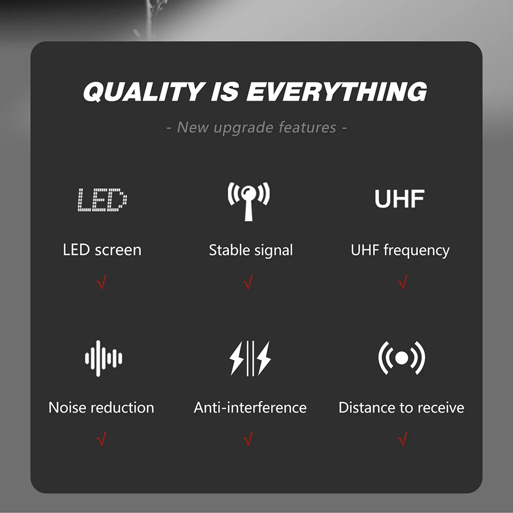 Debra MU2 Universal UHF ไมโครโฟนแบบใช้มือถือไร้สาย ใช้กับมิกเซอร์ เครื่องขยายเสียง ลําโพง ฯลฯ อุปกรณ์เวที