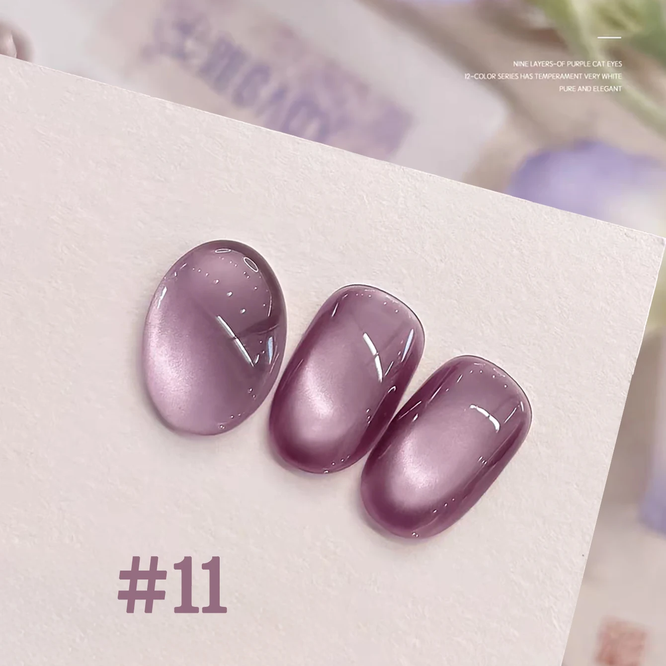 1-12 stücke TC Beliebte Lila Cat Eye Nagellack Gel Set UV Gel Soak Off Nagel Magnetische Gel polnischen Nail art DlY Für Salon Zu Hause – Detail 13