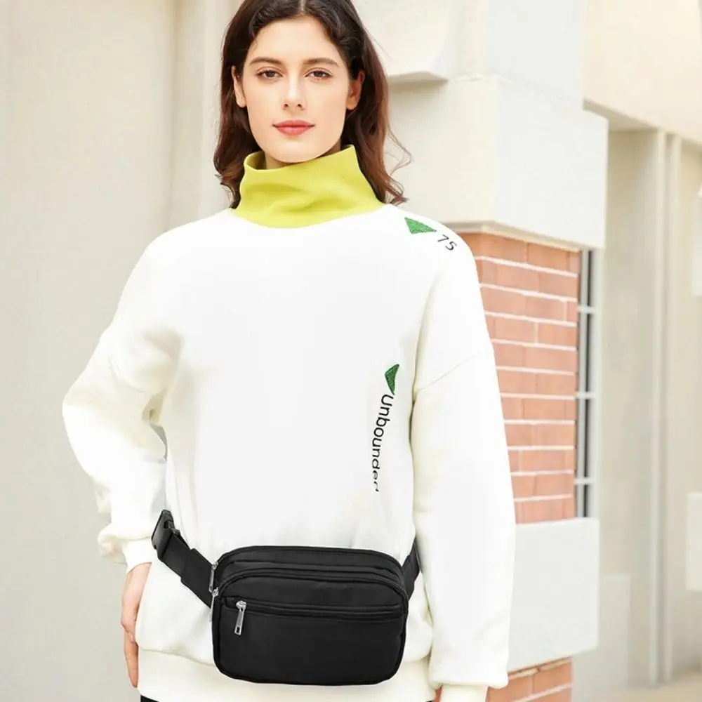 Oxford Cloth Multifunctional Waist Bags Trendy Stylish Crossbdoy Chest Bag Portable Casual Women Running Pouch Belt Women