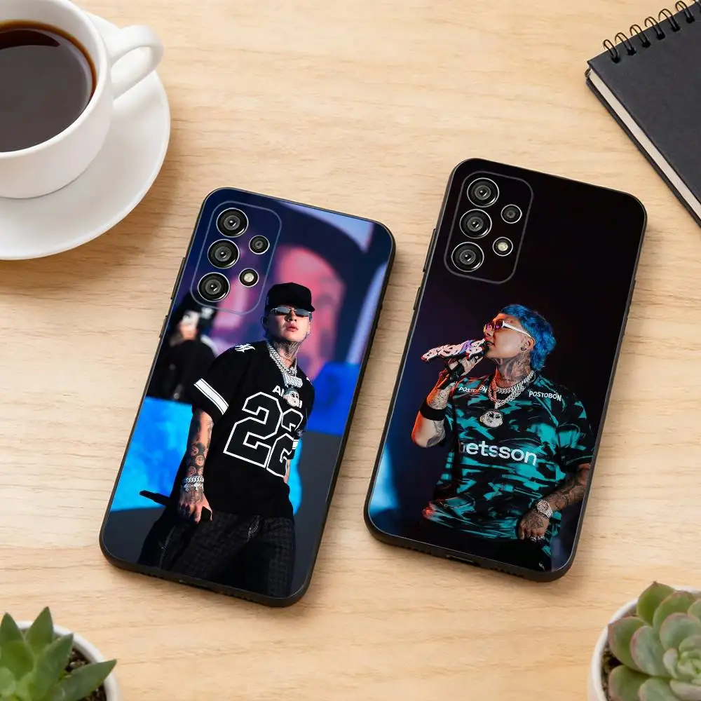 Dei V R-Rapper Bad Boy Phone Case Black Silicone Soft For Samsung S25,S24,S21,S22,S23,S30,Ultra,S20,Plus,Fe,Lite