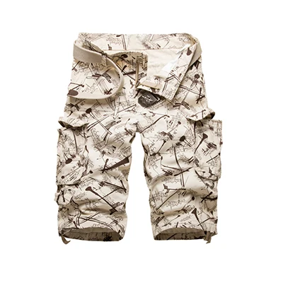 Summer Fashion Camouflage Cargo Shorts for Men High-Quality Cotton Multi-Pocket Outdoor Casual Wear