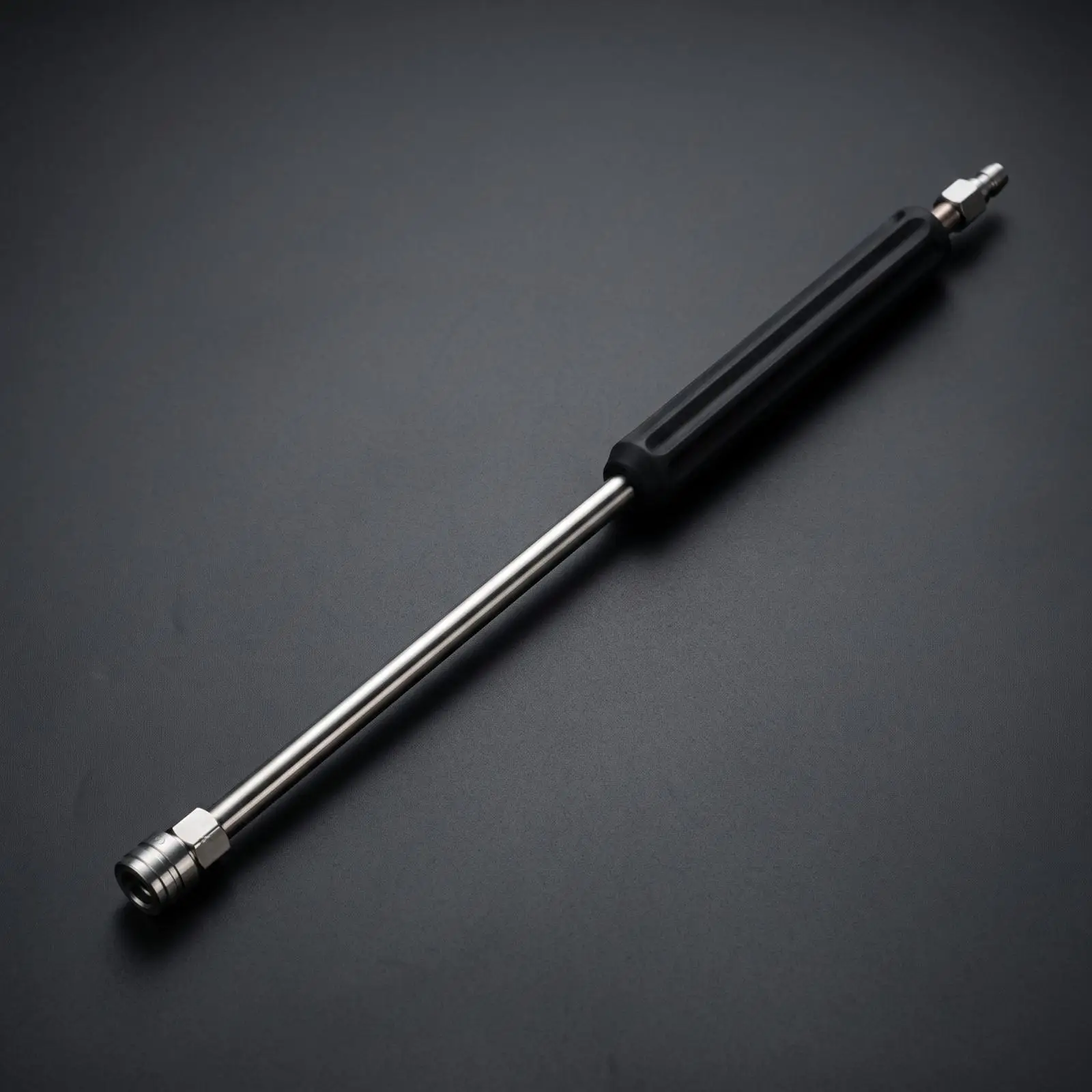 Stainless Steel Extension Rod 40 Cm Pressure Washer Wand Ribbed Handle Quick Connect for Driveway Cleaning
