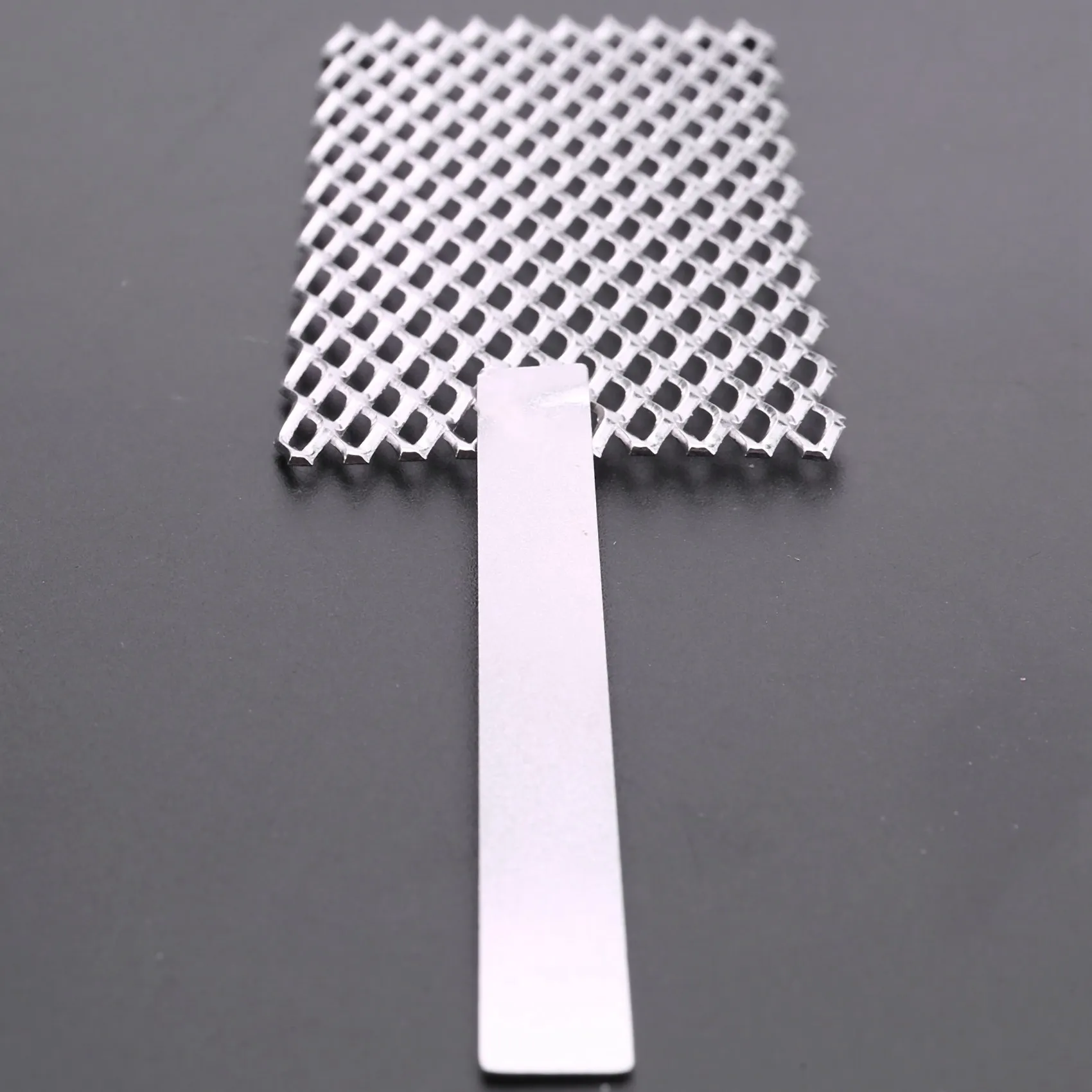 백금 티타늄 양극 로듐 보석 도금 플레이터 도구 메쉬, 손잡이가 있는 보석 도구, 보석상용 메쉬, 20x5cm