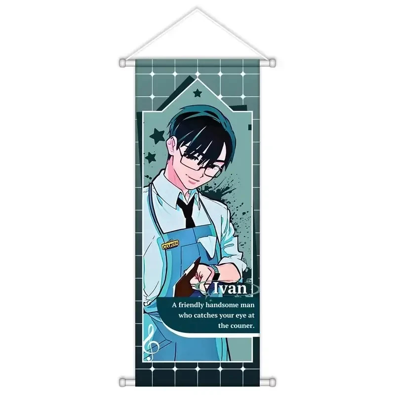 VIKAMA Cool Rock Guitar Boy Stage Wall Scroll, 6 Designs, Wall Decor for Bedroom Living Room Dorm