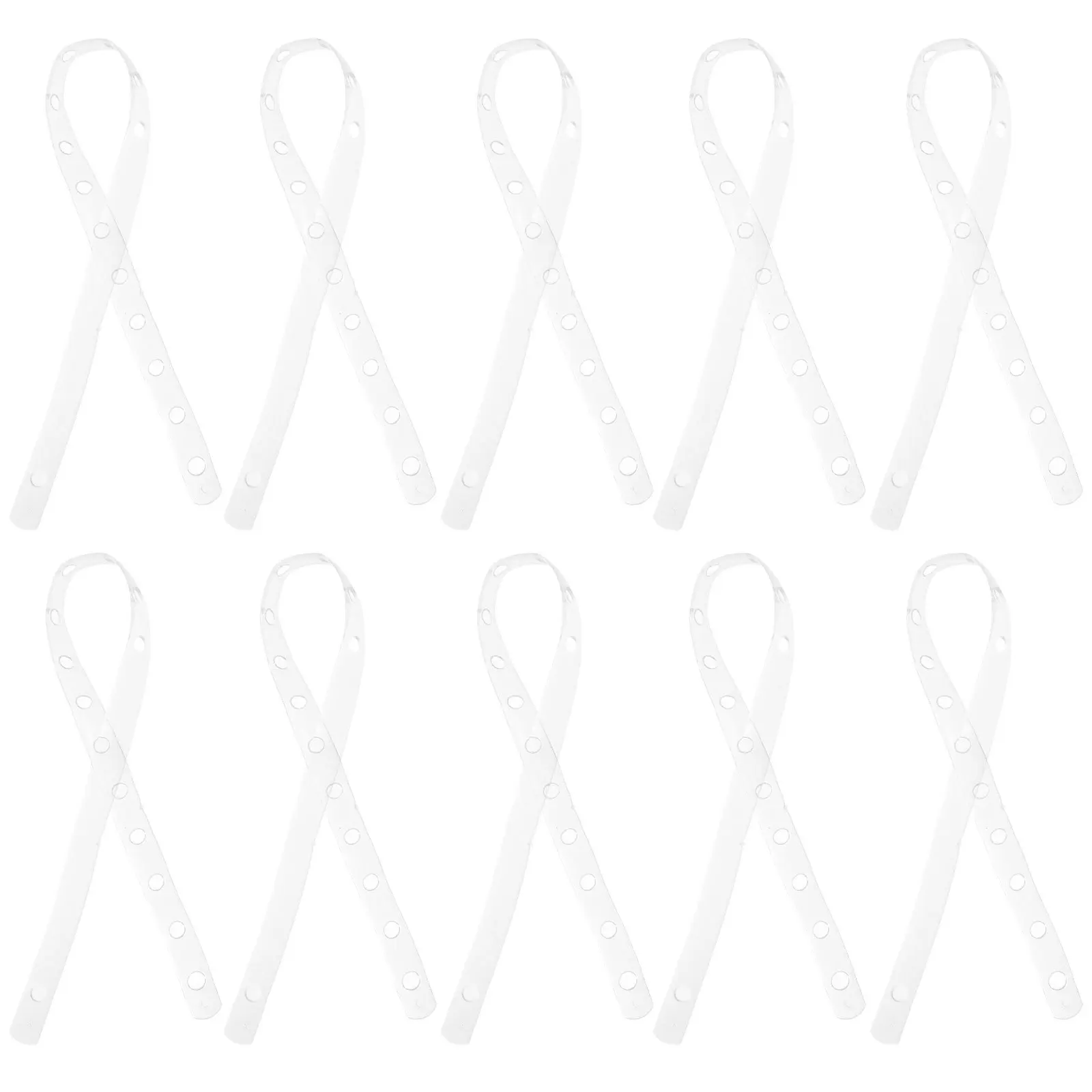 

20pcs Clothing Hanger Connecting Strips Plastic Non-Slip Closet Organizer Space-Saving Hanger Display Strips For Clothes Towels