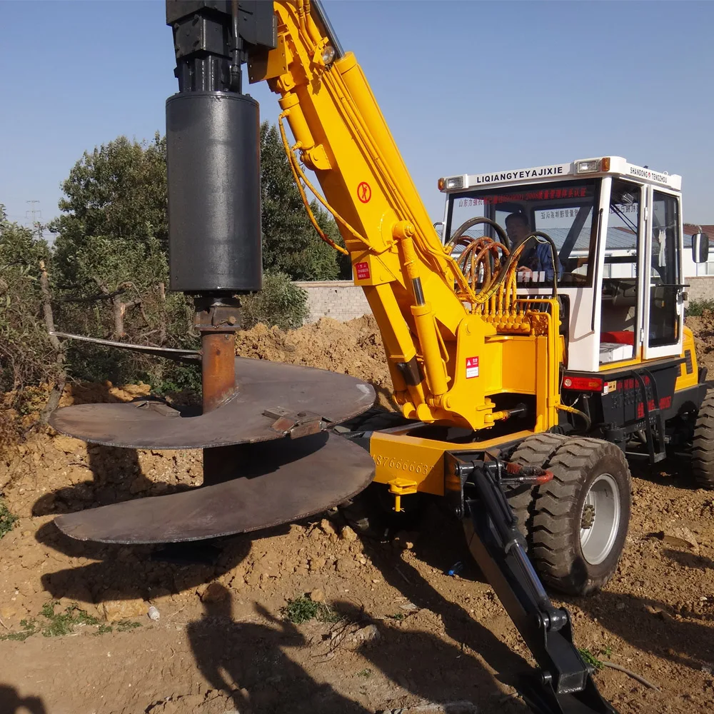 High Quality Hydraulic Earth Ground Hole Auger Drilling Machine
