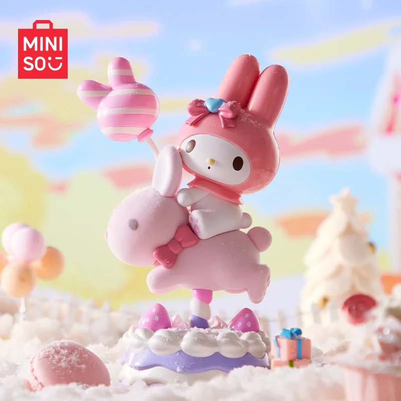 

Оригинальная серия Miniso My Melody My Sweet Piano, Милая модель из ПВХ, коллекция игрушек, украшение для детей, подарок на день рождения