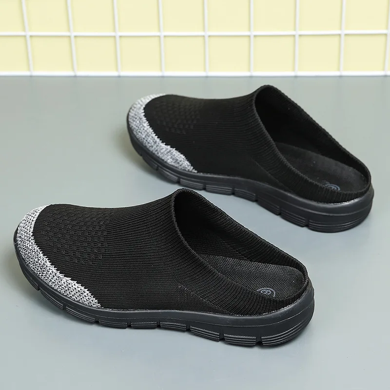 New fly-woven socks shoes sports one-pedal bag head men's casual shoes large size