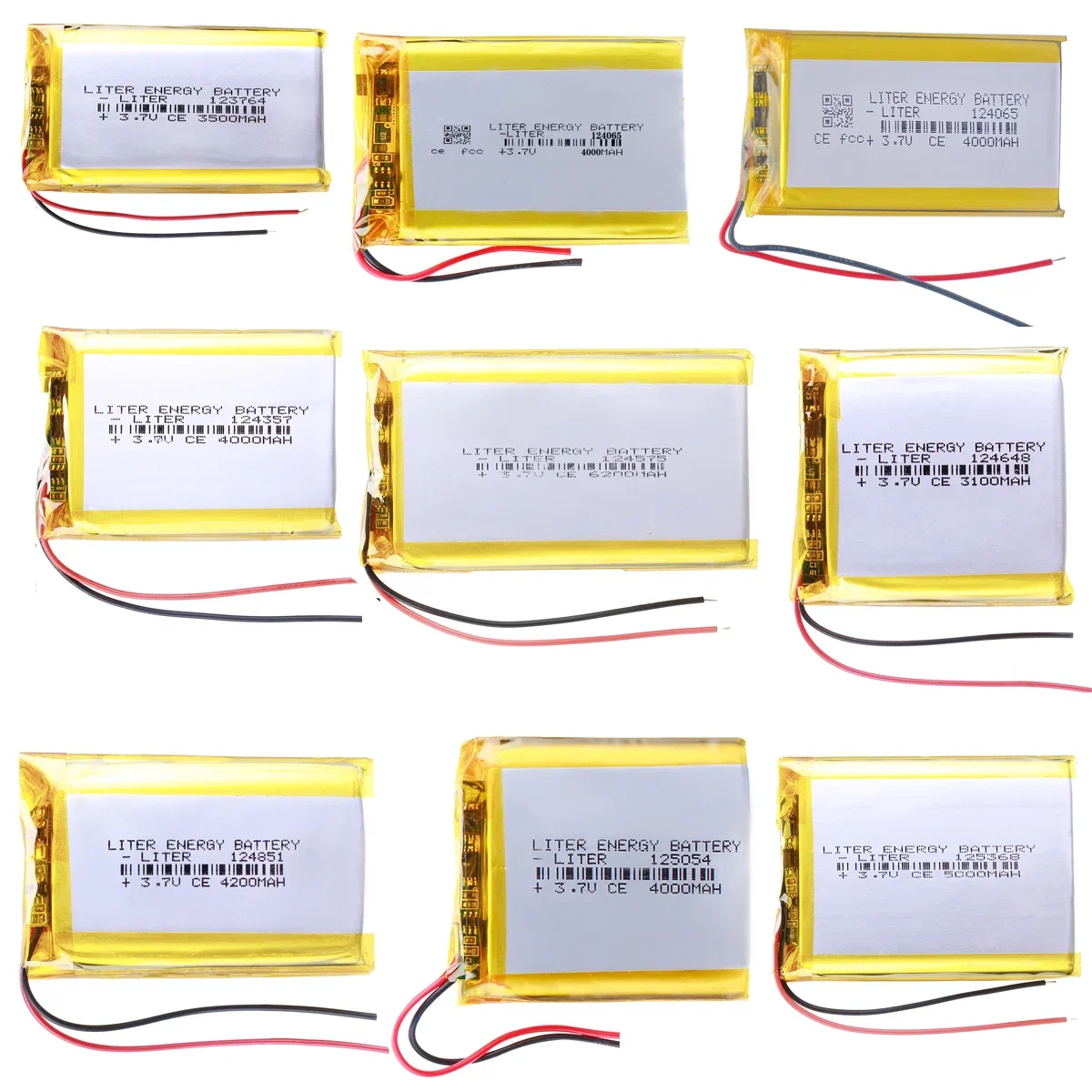 3.7V Rechargeable Lithium Polymer Li-ion Battery For GPS PSP Power bank Tablet PC speaker Laptop MID DVD PAD