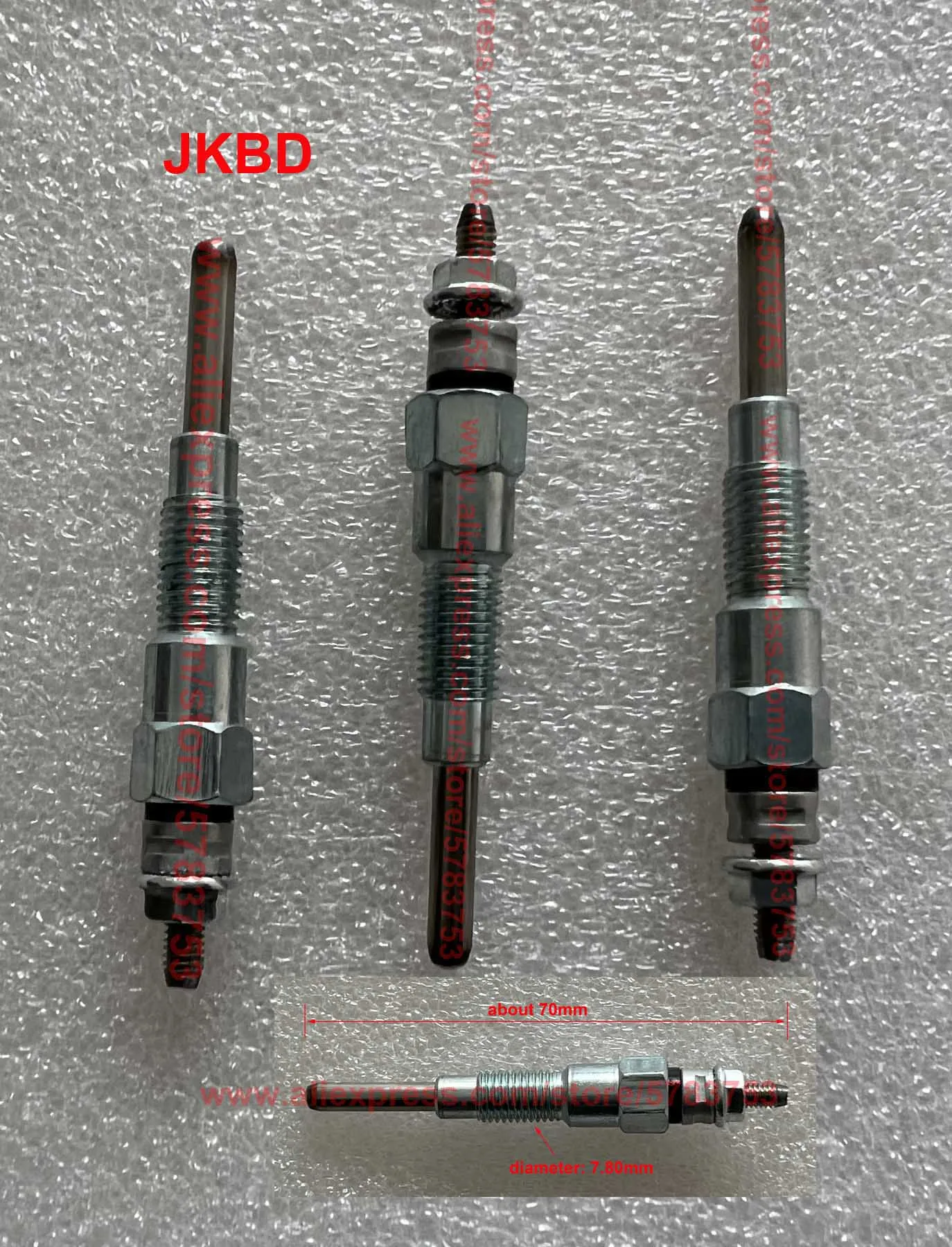 Kubota 16851-65512 Glow plug, Kubota parts, Kubota D722 D782 D902 D905 D1005 D1105 V1505 B1700D B1700E Engines