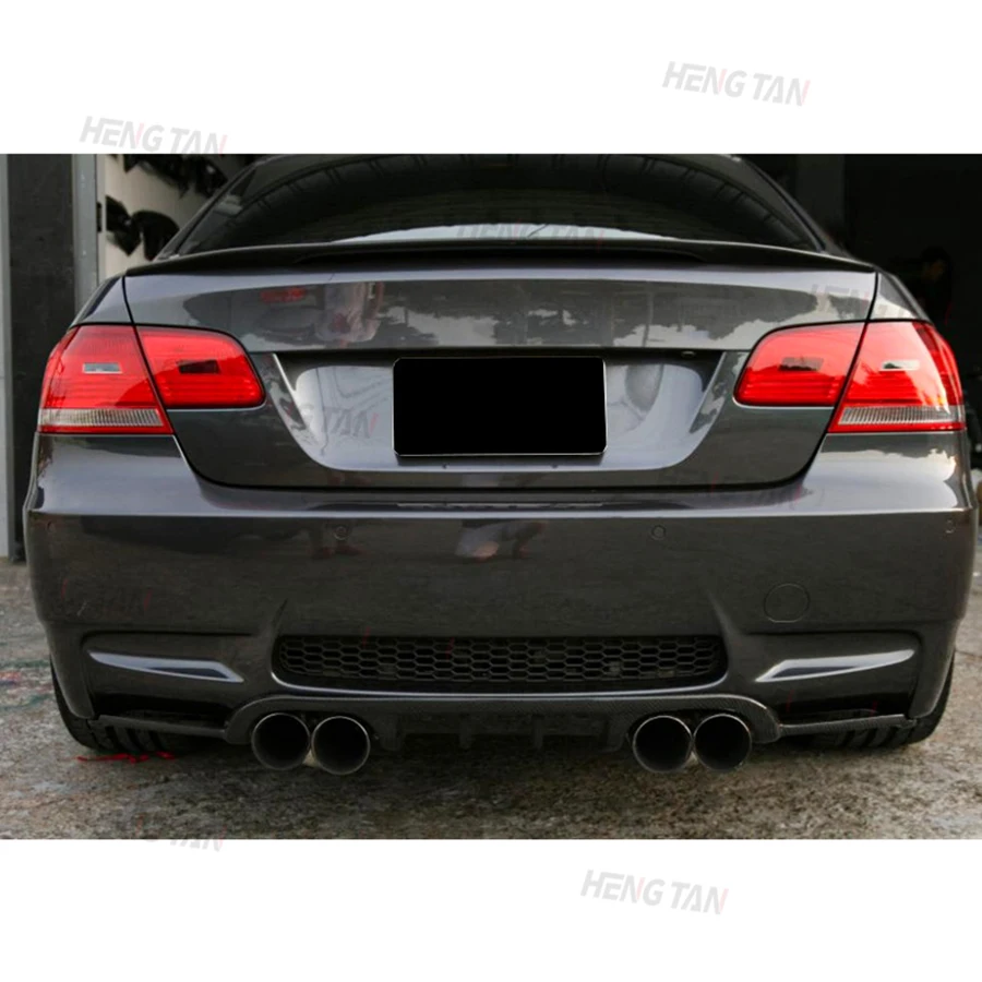 Carbon Fiber For BMW 3 Series M3 E92 E93 2007-2012 Two-door Car Rear Bumper Diffuser lip parts Rear Spoiler Body kit