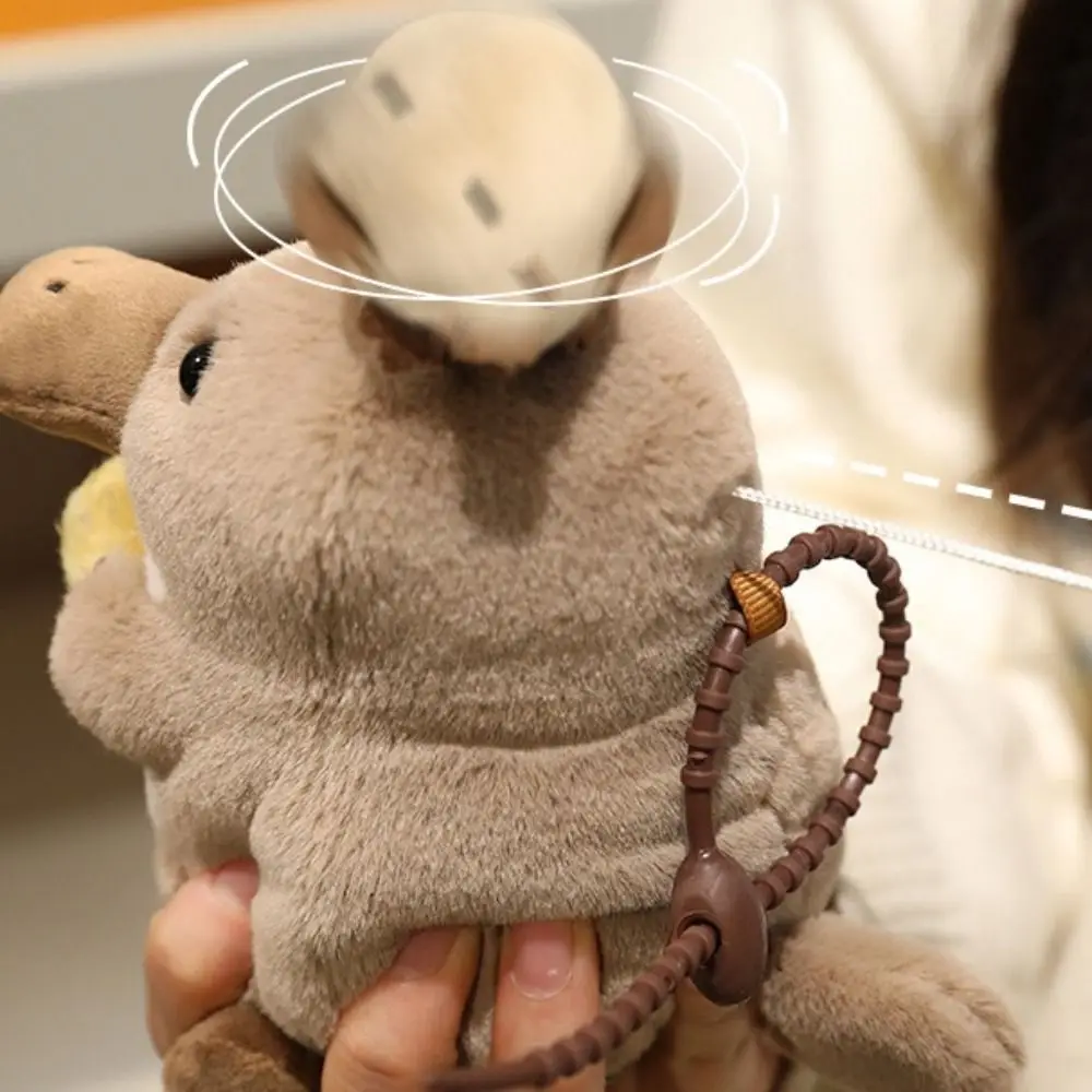 Jongens Meisjes Zeedier Otter Seal Knuffeldier Mariene Organismen Haai Vogelbekdier 15CM Draaibare Gevulde Otter Rugzak Hanger