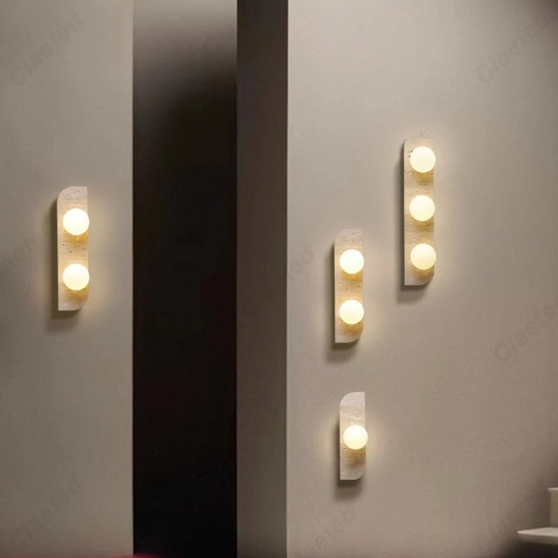 

New LED Japanese Yellow Hole Stone Lamp Living Room Corridor Corridor Study Bedroom Bedside Atmosphere Decorative Lamps