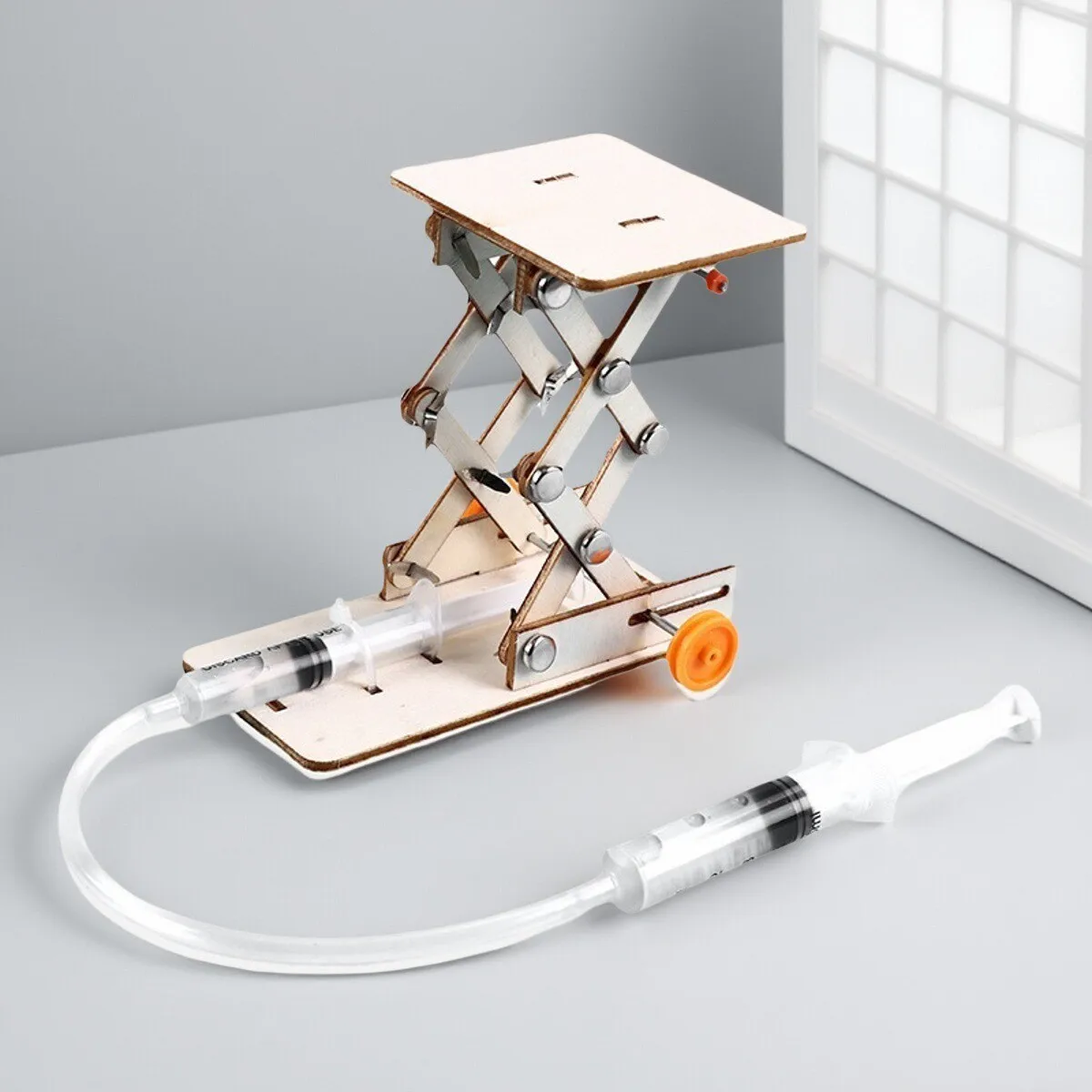 DIY Children's Hydraulic Experiment Lift Children's Science Toy Puzzle STEM Technology Physics Teaching Tools Science Education