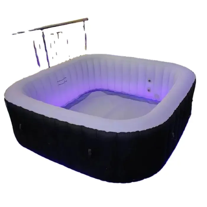 Durable PVC Inflatable Wifi Design Outdoor Spa Hot Tub LED Lights Whirlpool Bathtub For Garden Home Use For Indoor Swimming