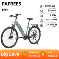 FAFREES FM9 Adults Electric Bicycle 700C*45C Tire 250W City  Commuter Electric Bicycle 36V15Ah Battery E Bikes