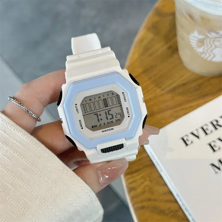 

Fashion trend retro square cool personality smart electronic watch