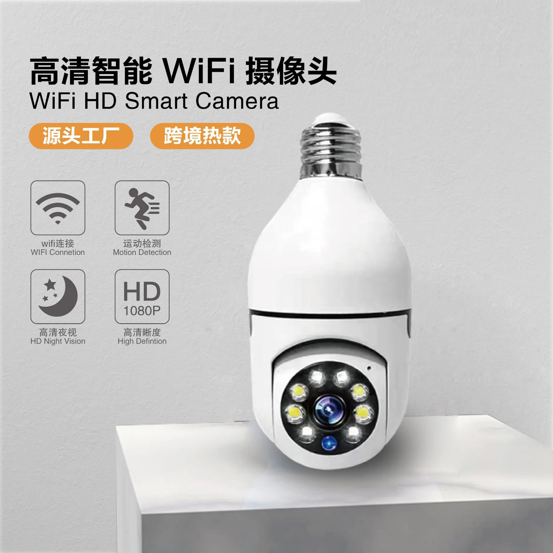 

2MP 1080P Yoosee Full Color E27 Lamp Head Socket IP Camera 360 Degree Panoramic View PTZ Camera Auto Tracking Baby Monitor