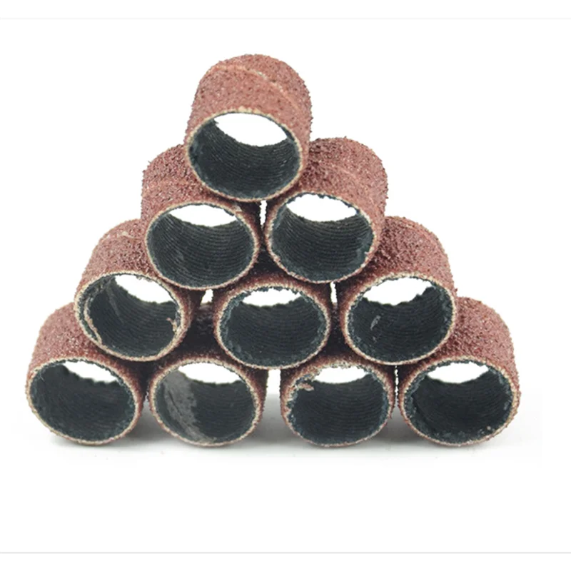 A26F-51Pcs Sandpaper Ring Grinding Head Sandpaper Roll Metal Derusting Polishing Round Play DIY Grinding Wheel