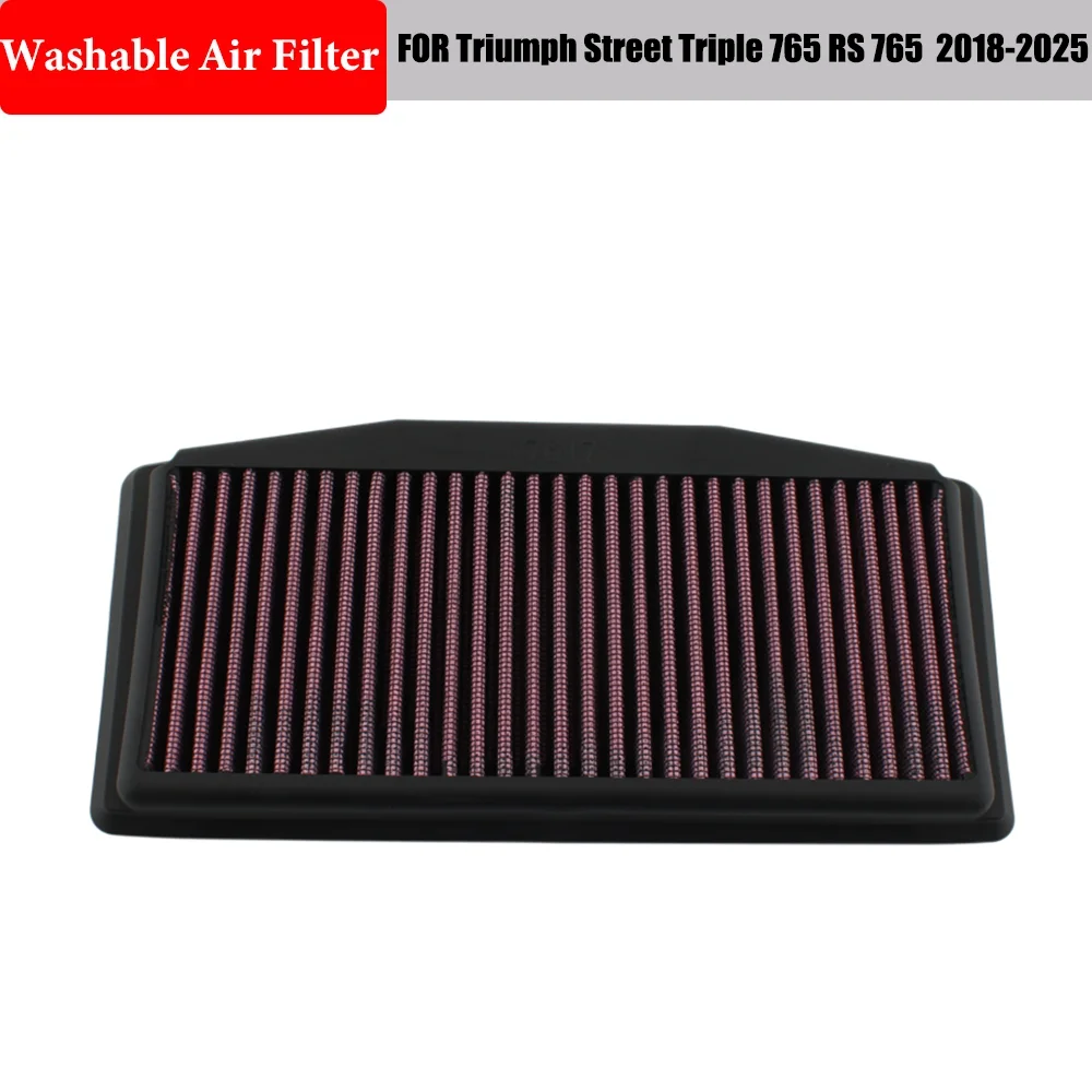 

High Flow Air Filter Motorcycle FOR Triumph Street Triple 765 RS R Moto2 S R LRH Low 765 765RS 2018-2022 2023 2024 2025 TB-7617