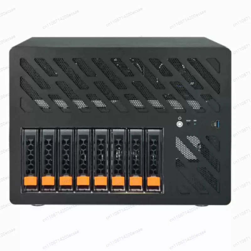 NAS8 Disk Storage Server Half Height PCIE Card Slot ATX Main Board ATX Power Hot Swap Chassis