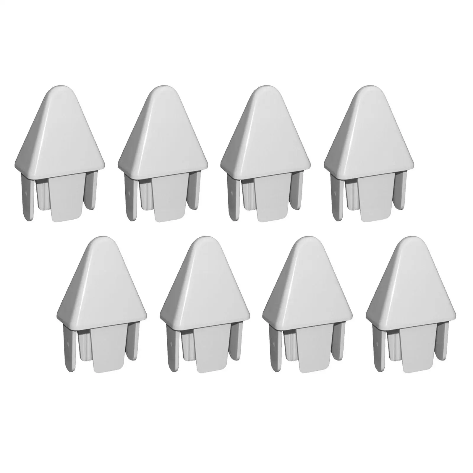 8x Picket Fence Caps 3inchx0.88inch Easy to Maintain Sturdy Waterproof Simple Picket Caps for Home Handrail Stair Outdoor Garden