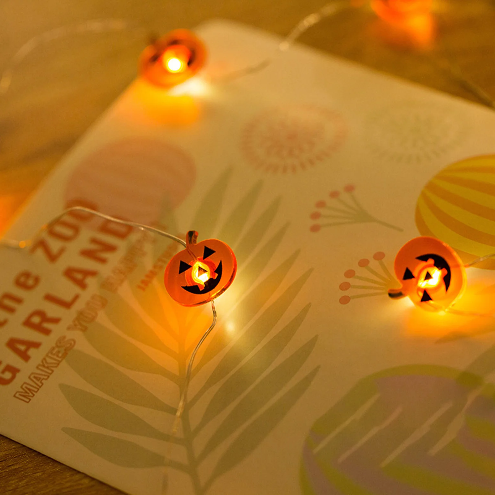 

1Pcs Halloween Pumpkin String Light Powered LED Decorative Pumpkin Light Creative Festival LED Lamp Party Decoration