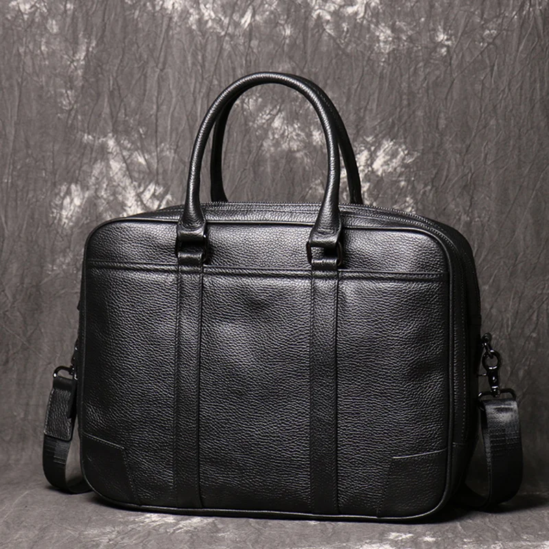 Men's Briefcases Laptop Bag Office s for Men Cover Messenger s Leather Computer s Business Handbag