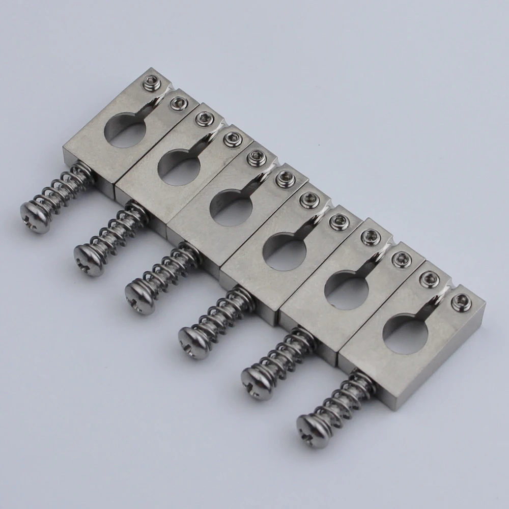 1 Set 6 Pcs PRS Style Stainless Steel Saddle For PRO Tremolo Guitar Bridge