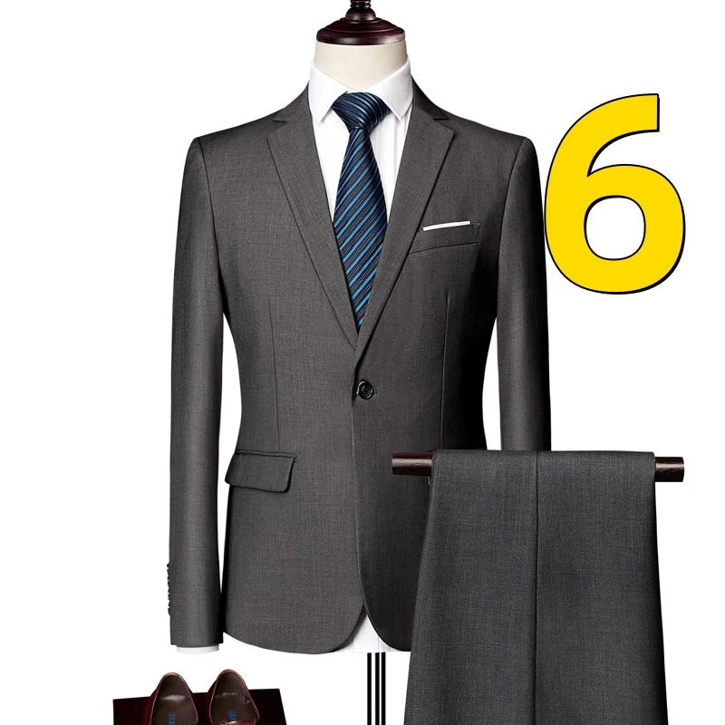 M7092  men's striped suit jacket