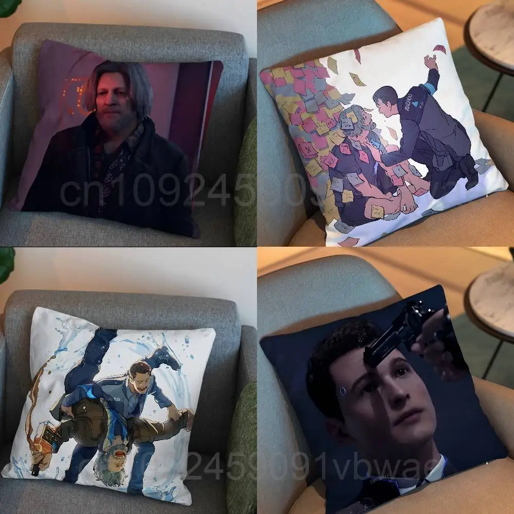 RK900 Markus Detroit game Cartoon Pillow Cover, 4K HD Printed Cushion Cover case with Various Exquisite Patterns
