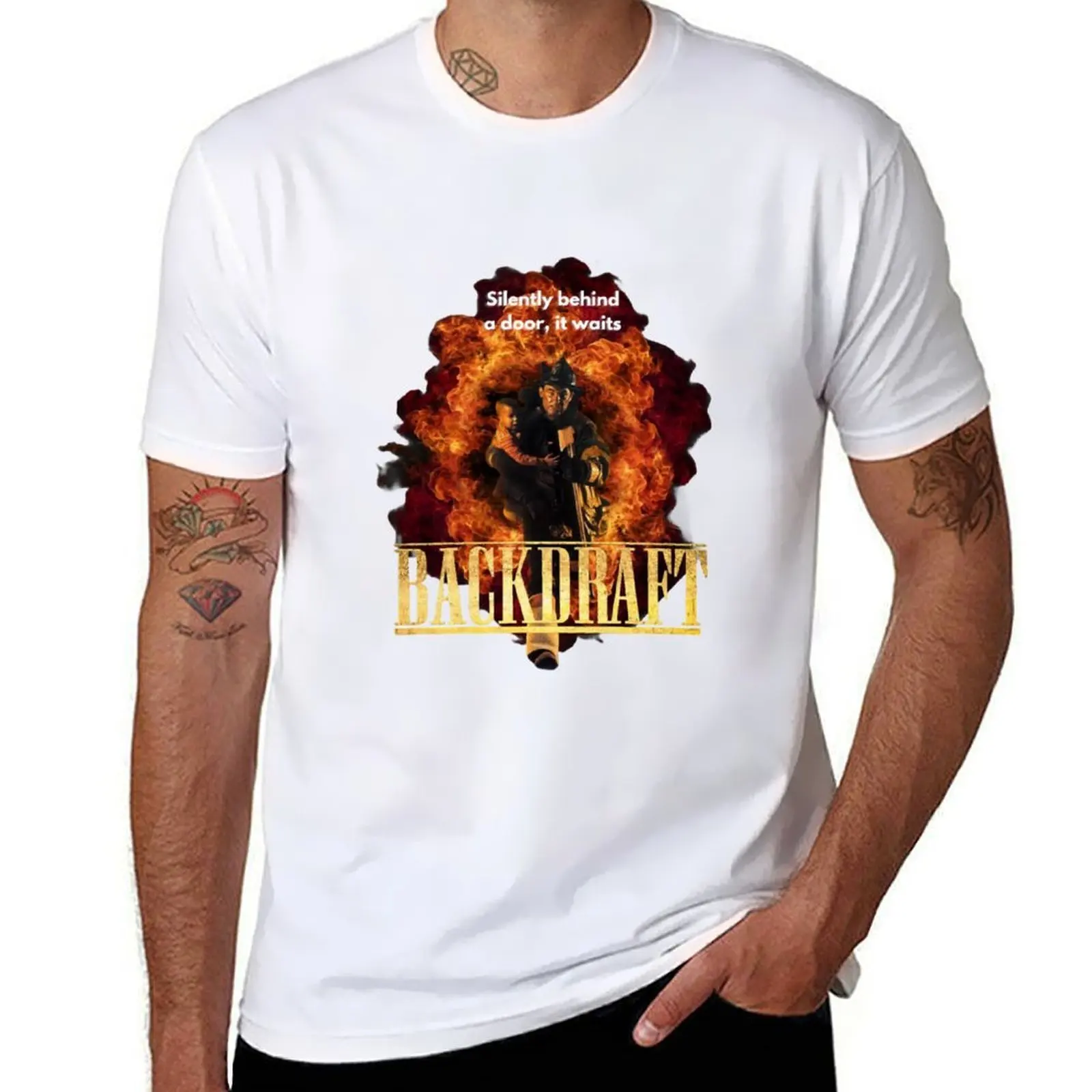 

fire bros BACKDRAFT T-Shirt man t shirt summer t shirts for man graphic vintage T-Shirt