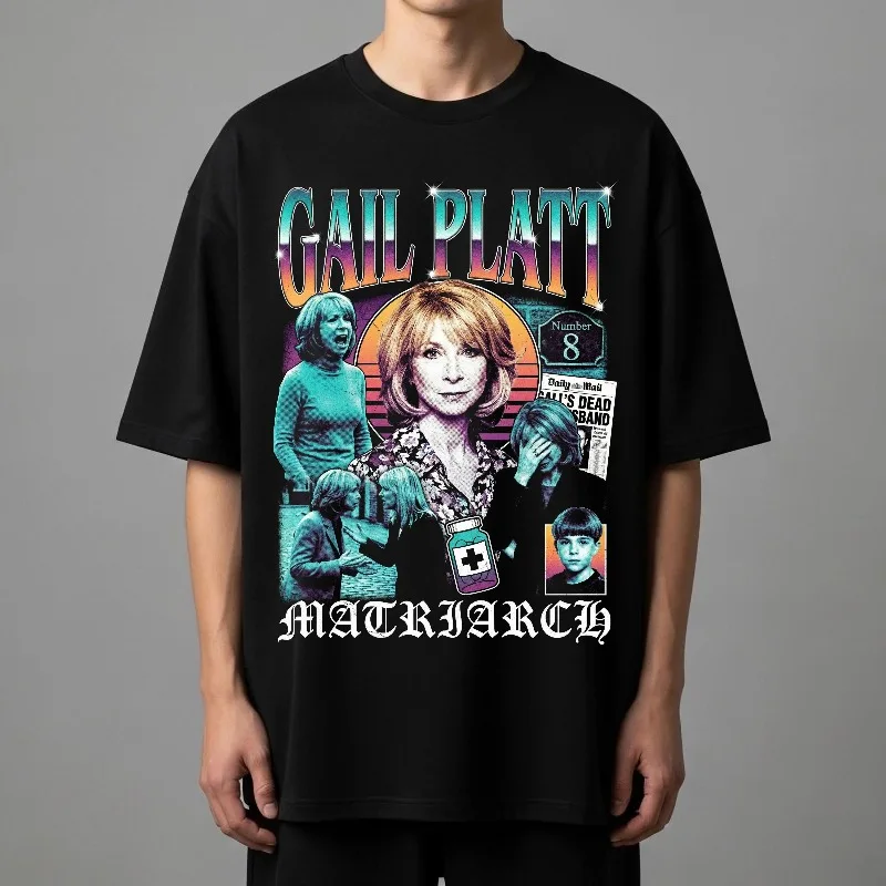 Camiseta Gail Platt, Vintage Corrie Legend, Coronation Street Merch, camiseta de algodón holgada y transpirable unisex de verano