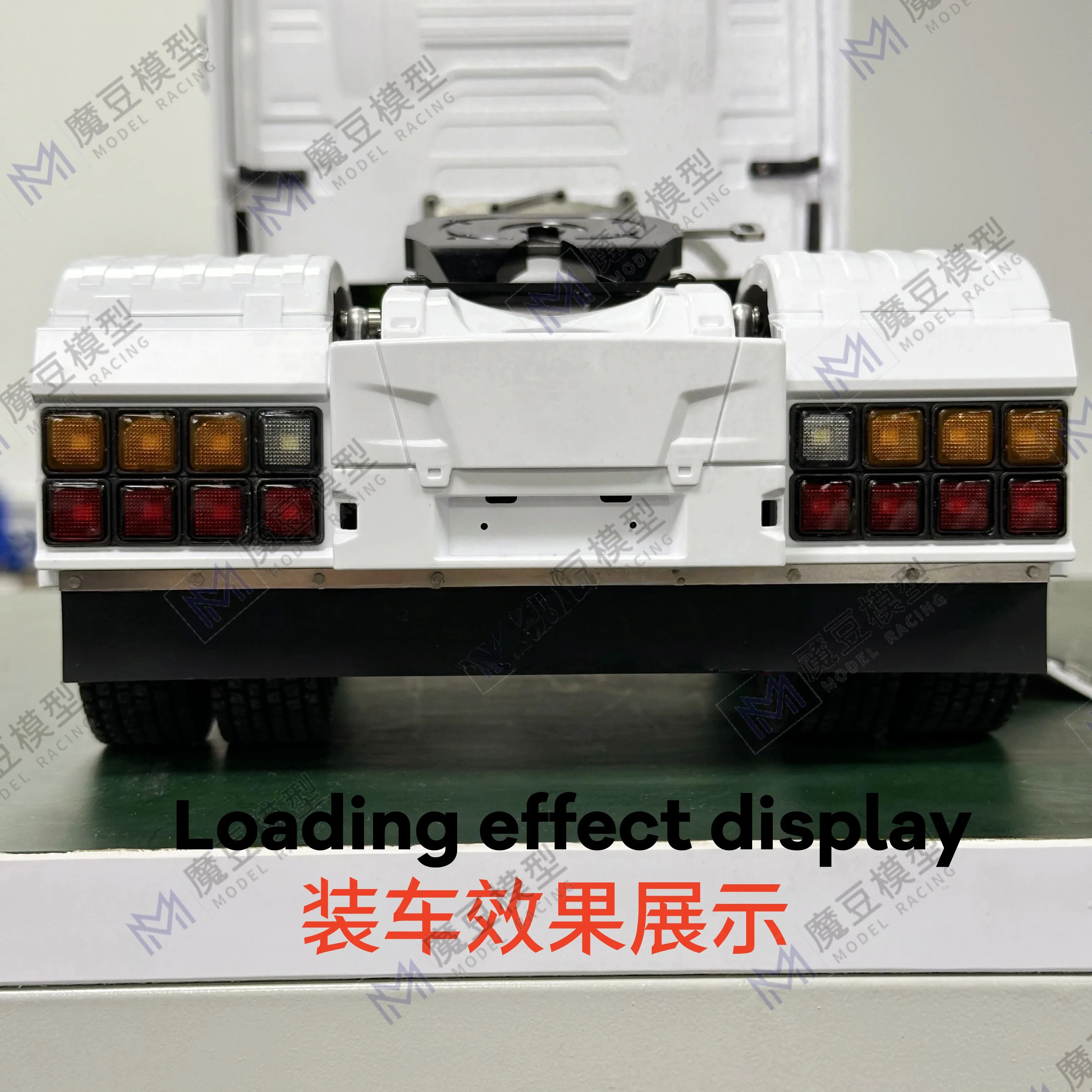 770s Heckstoßstangen-Kit LED-Rückleuchte 1 Set für 1/14 Tamiya RC Europäischer LKW Traktor Kipper für SCANIA MODO Spielzeugmodellteile – Detail 2