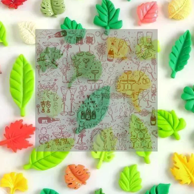 20Pcs Kawaii Cute Mixed Mini Leaves Flat Back Resin Cabochons For Scrapbooking DIY Jewelry Craft Decoration Accessories