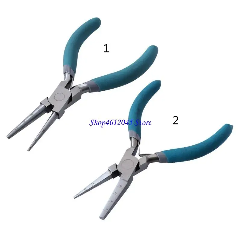 

L69A Round Nose Pliers/Square Nose Wire Working Tool 2mm to 8mm Wire Wrapping Jewelry Making Tool for Jewellery Findings