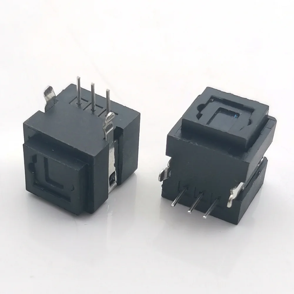 Optic Fiber Terminal Horizontal Pin, Optical Fiber Holders Connector, Transmitting e Receiving End, 5-Pin, GQ-1504, 1-10Pcs