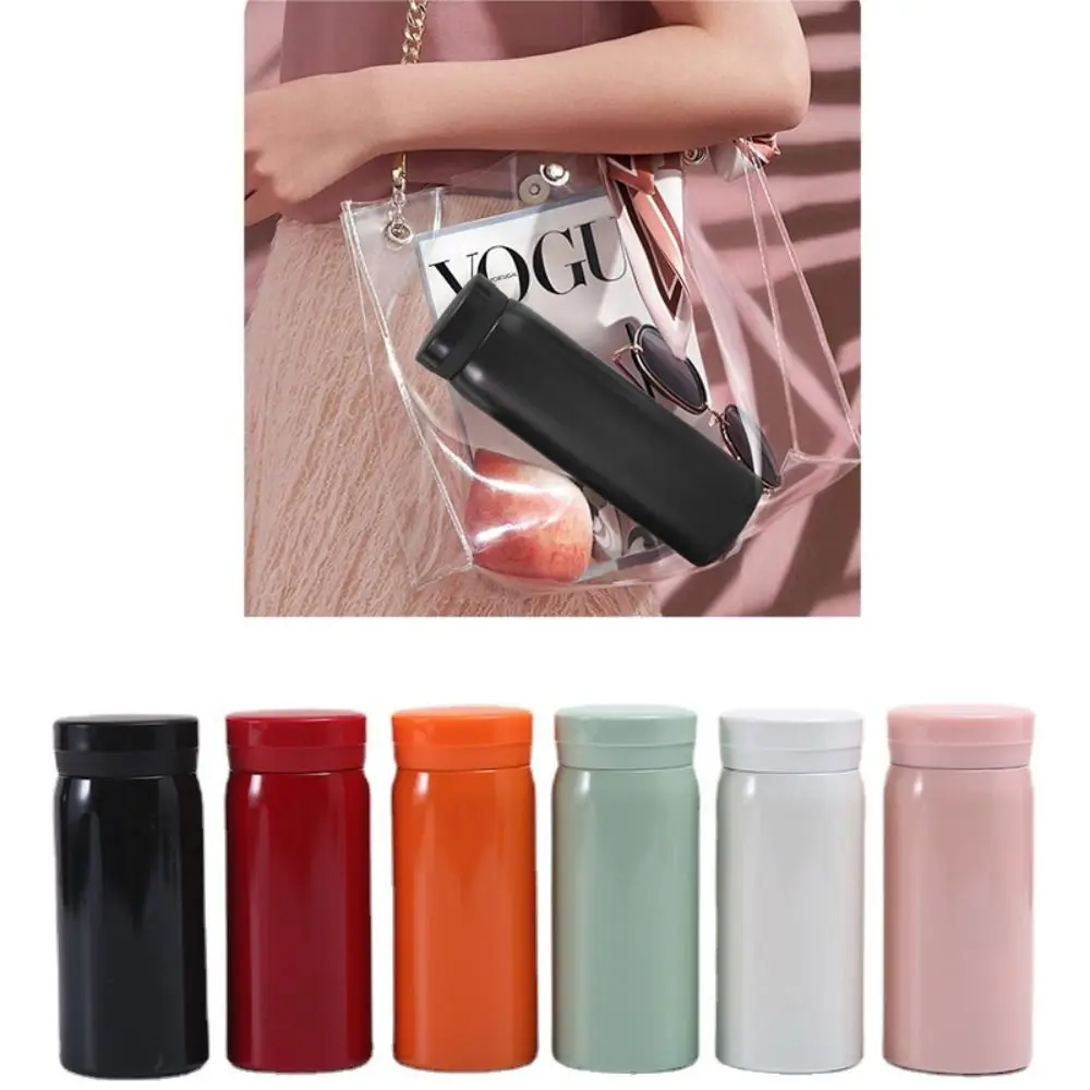 200/280ml Mini Thermos Bottle Coffee Mug 304 Stainless Steel Insulated Cup Portable Thermos Cup Travel Water Bottle Tea Cup Gift