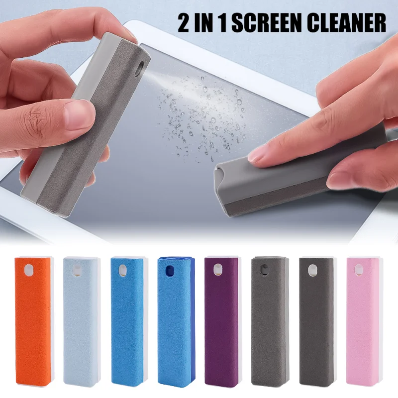 

2in1 Car Rear View Mirror Cleaning Brush Microfiber Screen Cleaner Spray Bottle Set Microfiber Cloth Wipe Washing Glasses Wipes