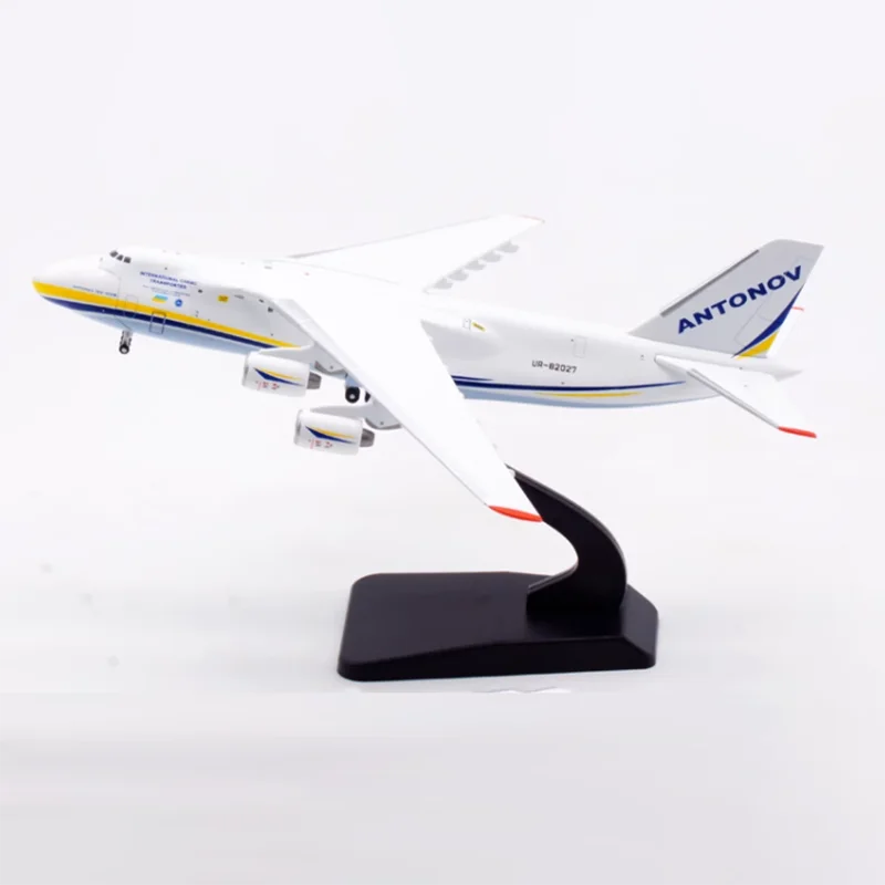 1/400 Scale BLUE WINGS Antonov AN-124 UR-82027 Finished Alloy Die Cast Cargo Transport Aircraft Model Collectible Toy Gift