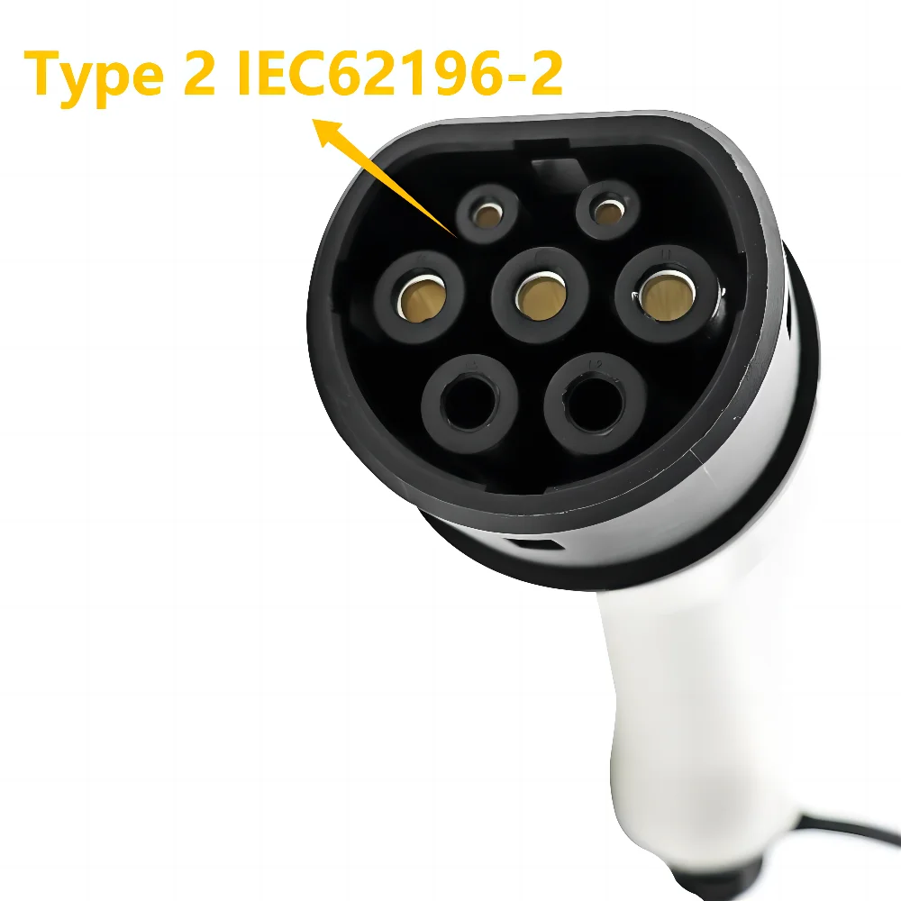 16A 32A EV Charger Plug Adapter Type 2 EVSE Charger Female IEC 62196 Convertor for Electric Car Vehicle Charging Station earu