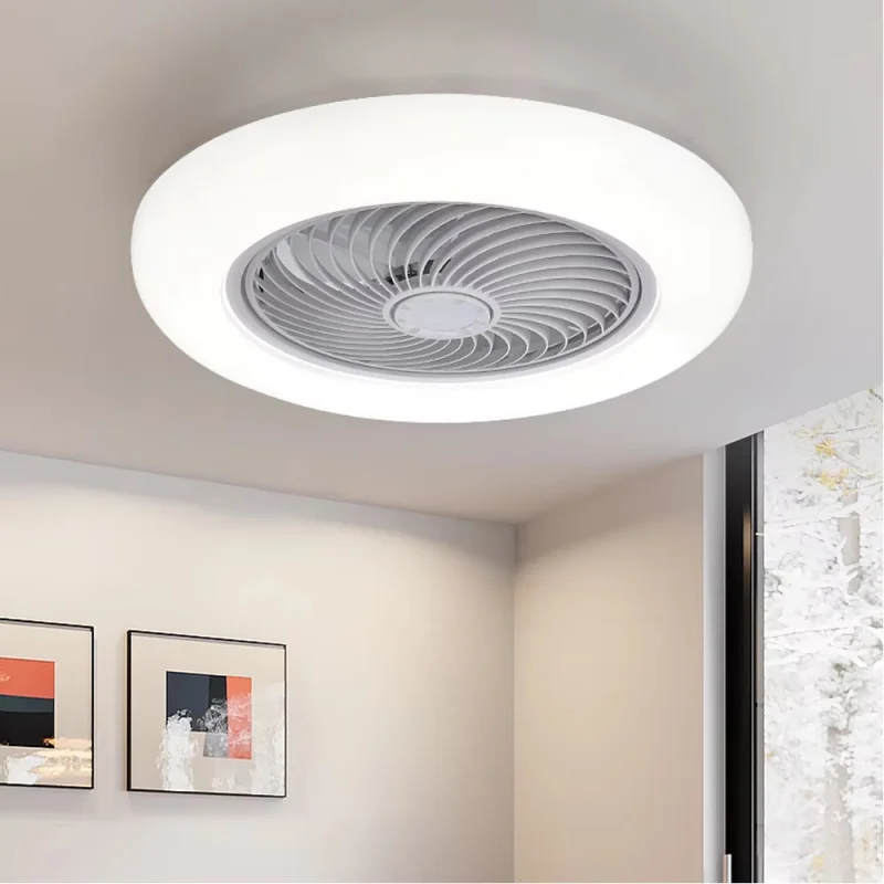 Smart 3-in-1 Ceiling Fan with Remote Control Lighting Lamp E27 Converter Base 85-265V Lighting Base for Bedroom and Living Room