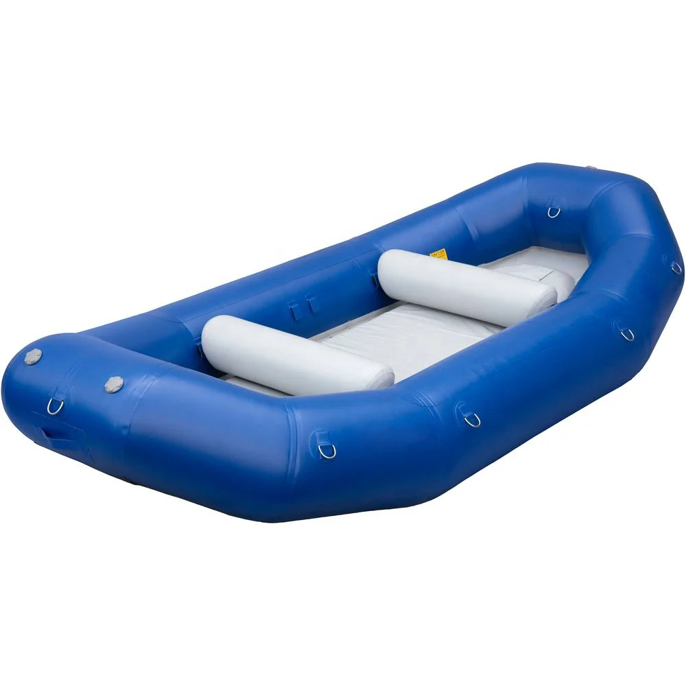 Balsa inflable de agua blanca de PVC para 6 personas, último diseño, 12 pies