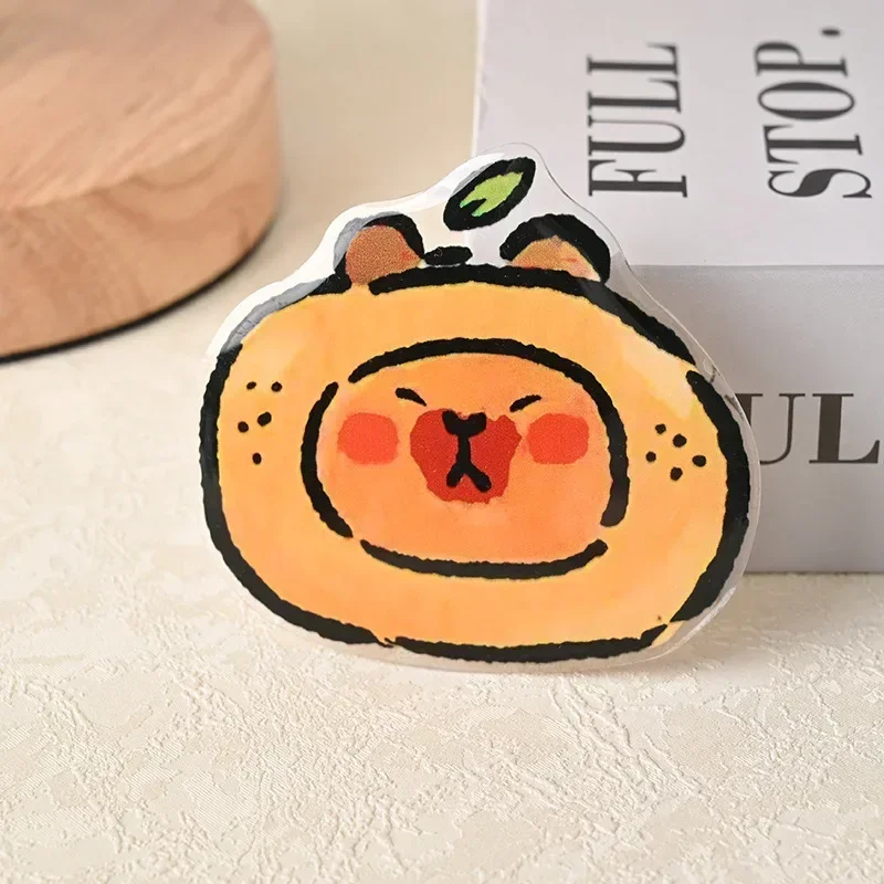 5PC Cute Korean Style INS Capibara Griptok Flower Decor Guinea Pig Phone Holder Universal Stand Bracket for Samsung iPhone